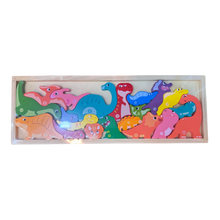 Educational Wooden Dinosaur Number Jigsaw Puzzle Board (1-20)