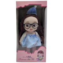 Princess Luo Xi Cute Doll with Glasses (Blue Gingham Dress Edition)
