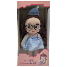 Princess Luo Xi Cute Doll with Glasses (Blue Gingham Dress Edition)