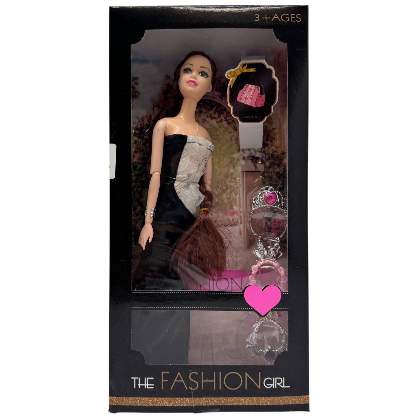The Fashion Girl Elegant Evening Gown Doll with Accessories