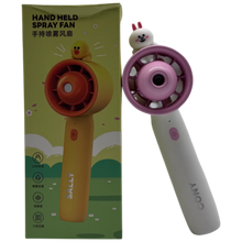 Cute Character Handheld Rechargeable Water Spray Fan