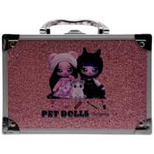 Pet Dolls Surprise Glitter Vanity Makeup Case for Kids (Small Edition)