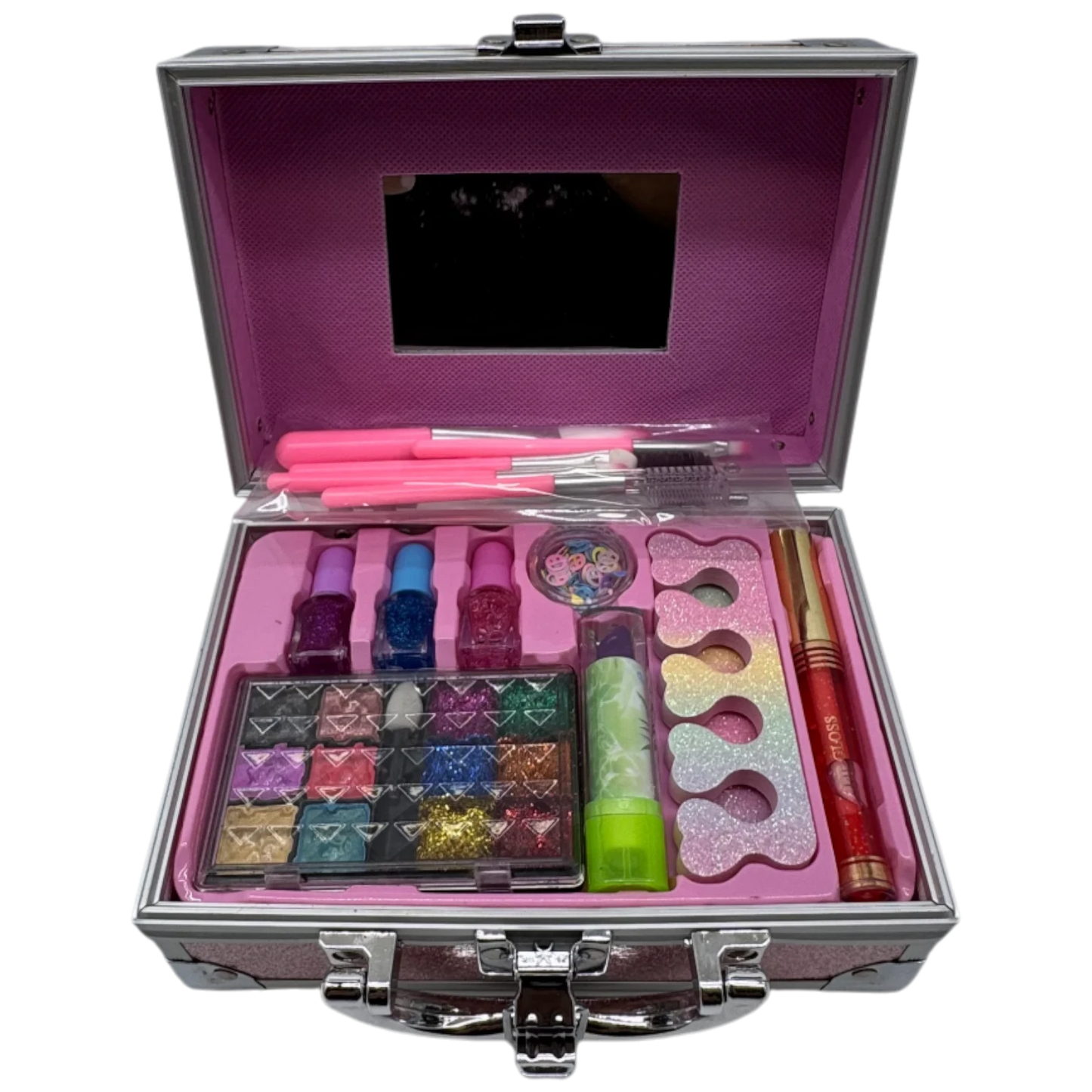 Pet Dolls Surprise Glitter Vanity Makeup Case for Kids (Small Edition)