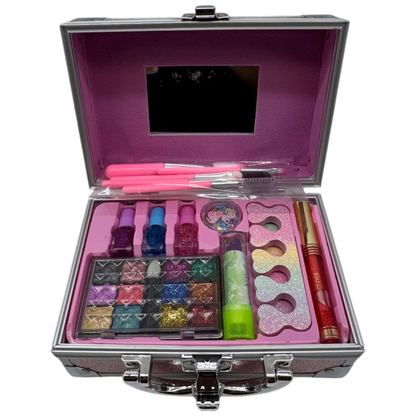 Pet Dolls Surprise Glitter Vanity Makeup Case for Kids (Small Edition)