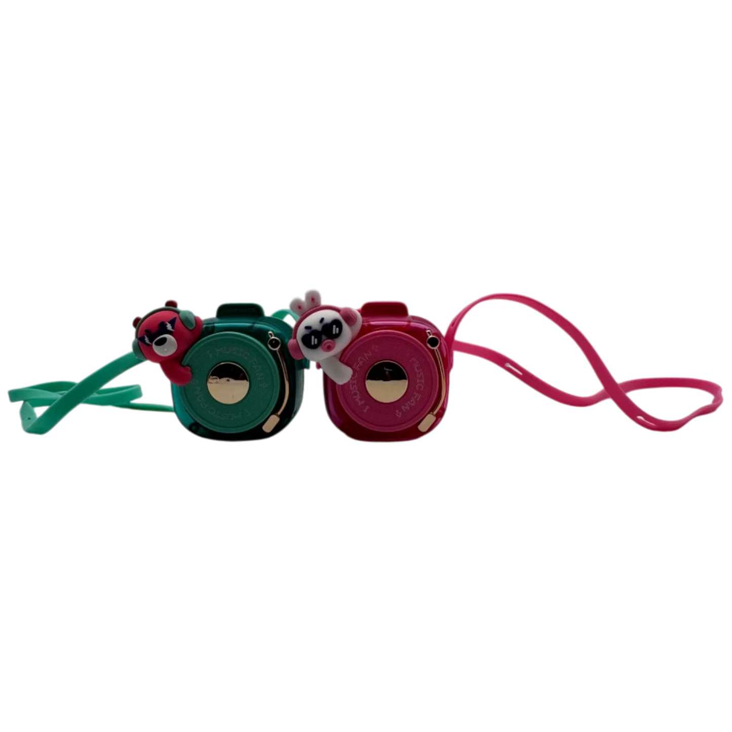 Givelong DJ Style Wearable Lanyard Necklace Fan for Kids