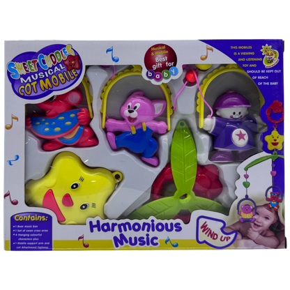 Sweet Cuddles Musical Cot Mobile with Harmonious Wind-Up Music