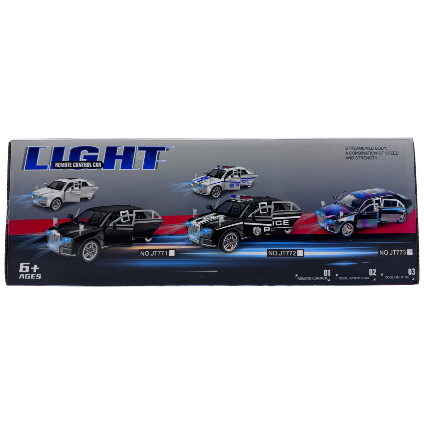 JT Toys 1:14 Scale Rolls-Royce Style Luxury Remote Control Car with Cool Lighting