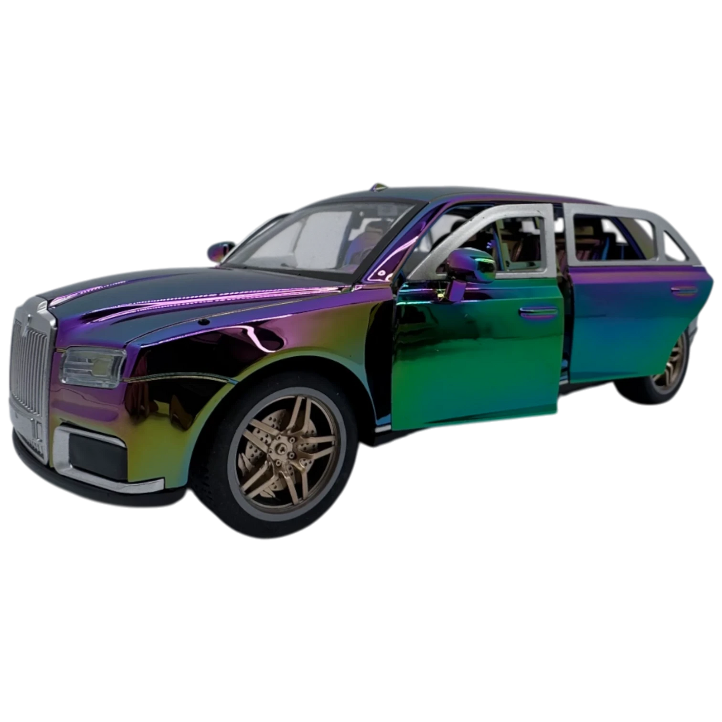 JT Toys 1:14 Scale Rolls-Royce Style Luxury Remote Control Car with Cool Lighting