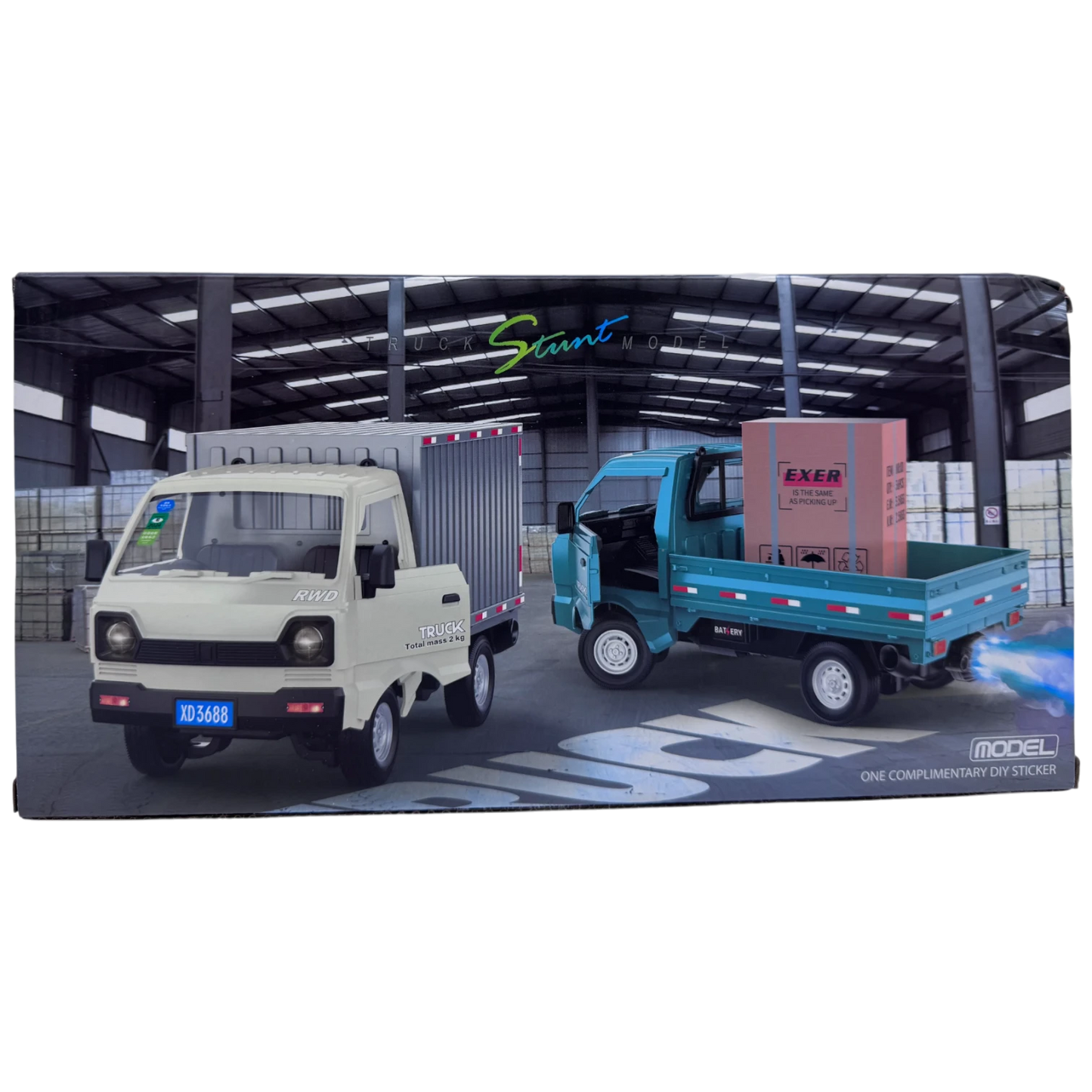 Xuda Toys 1:16 Suzuki Carry Dabba Style Remote Control Stunt Atomization Truck