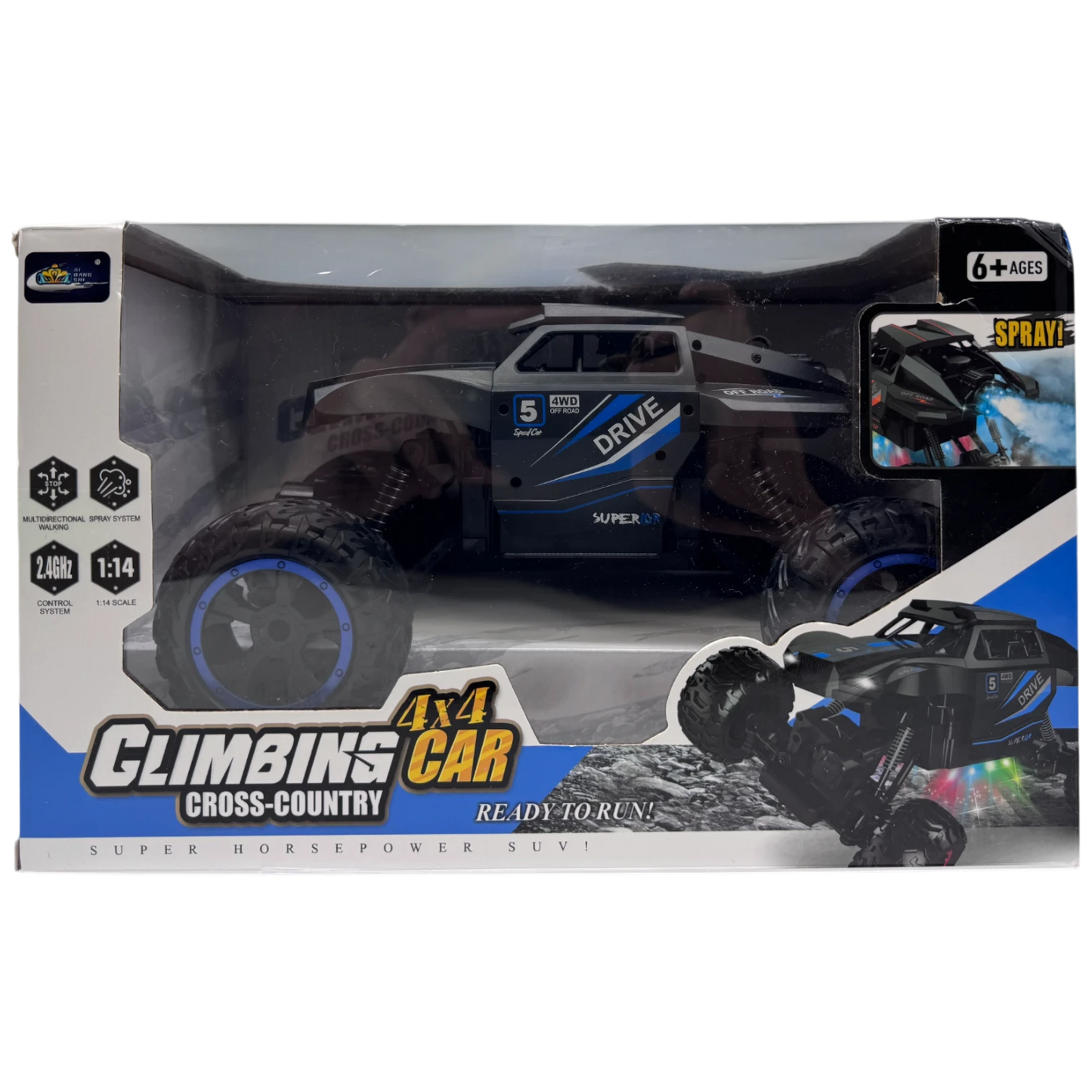 Jie Bang Shi 1:14 Scale 4x4 Climbing Car Cross-Country Remote Control Truck