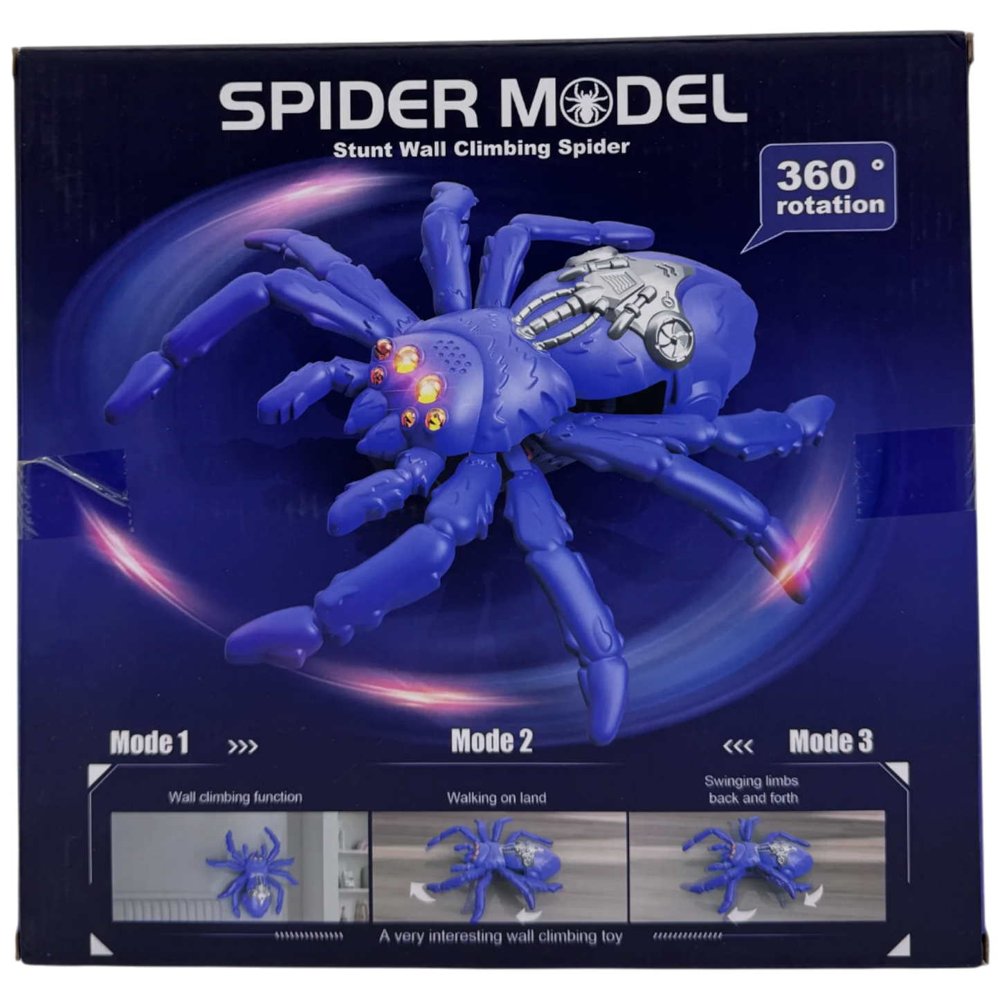 Remote Control Wall Climbing Stunt Spider Model Toy