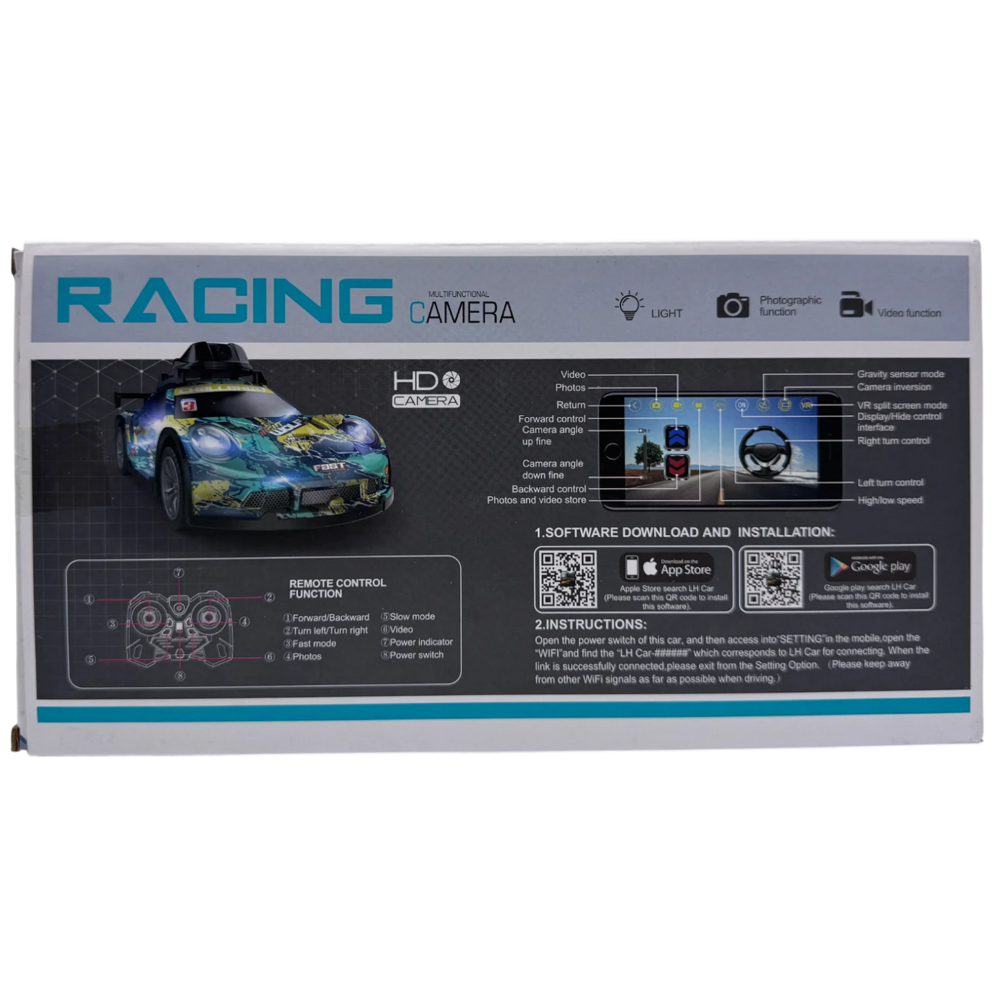 Lead Honor WiFi Real-Time FPV Racing Camera Remote Control Car