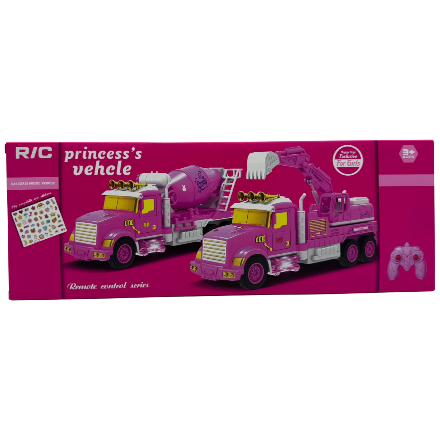 Long Ying Toys 1:24 Scale Remote Control Princess Cement Mixer Truck