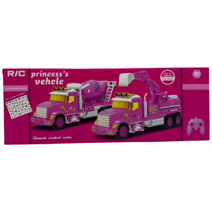 Long Ying Toys 1:24 Scale Remote Control Princess Cement Mixer Truck