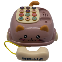 Youerle 2-in-1 Cat Pull-Along Phone Car Toy