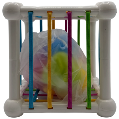 Sobebear Shape Sorting Sensory Bin Cube & Splicing Caterpillar Toy