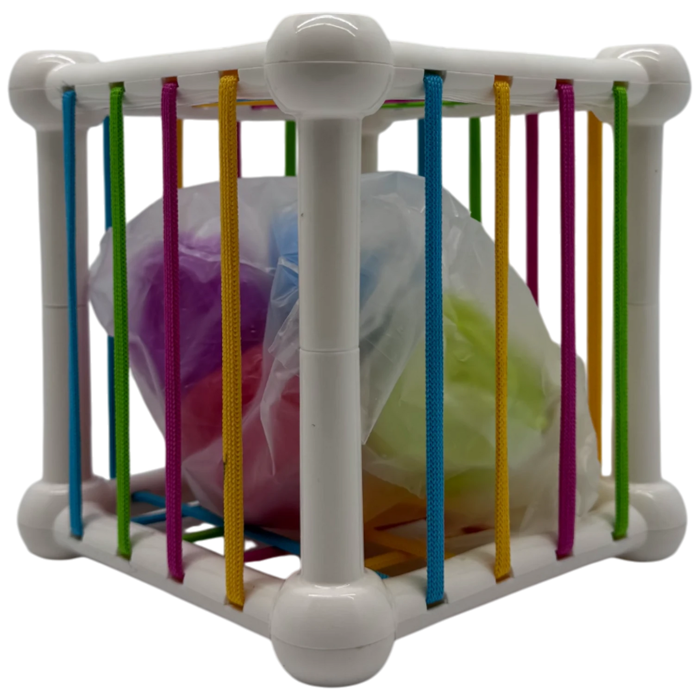 Sobebear Shape Sorting Sensory Bin Cube & Splicing Caterpillar Toy
