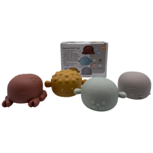 Squeeze & Squirt Water Friends Animal Bath Toys Set (4 Pieces)