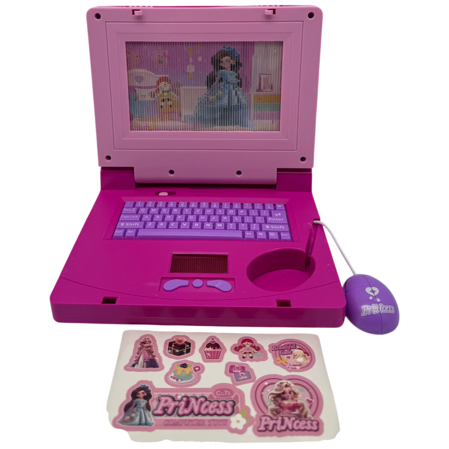 Princess Folding Computer Toy with Music and Lighting