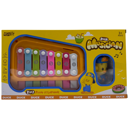 Liu Ba Ling Duck Musician 2-in-1 Piano Xylophone Toy