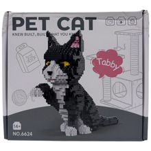 Pet Cat Tabby Tuxedo Miniature Building Blocks