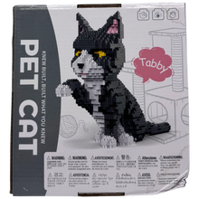Pet Cat Tabby Tuxedo Miniature Building Blocks