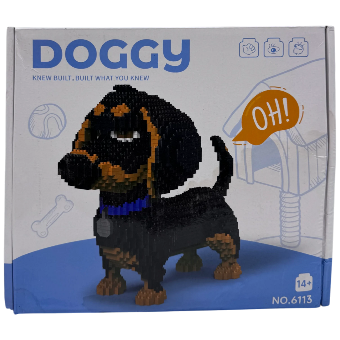 Pet Doggy Dachshund Miniature Building Blocks