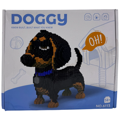 Pet Doggy Dachshund Miniature Building Blocks