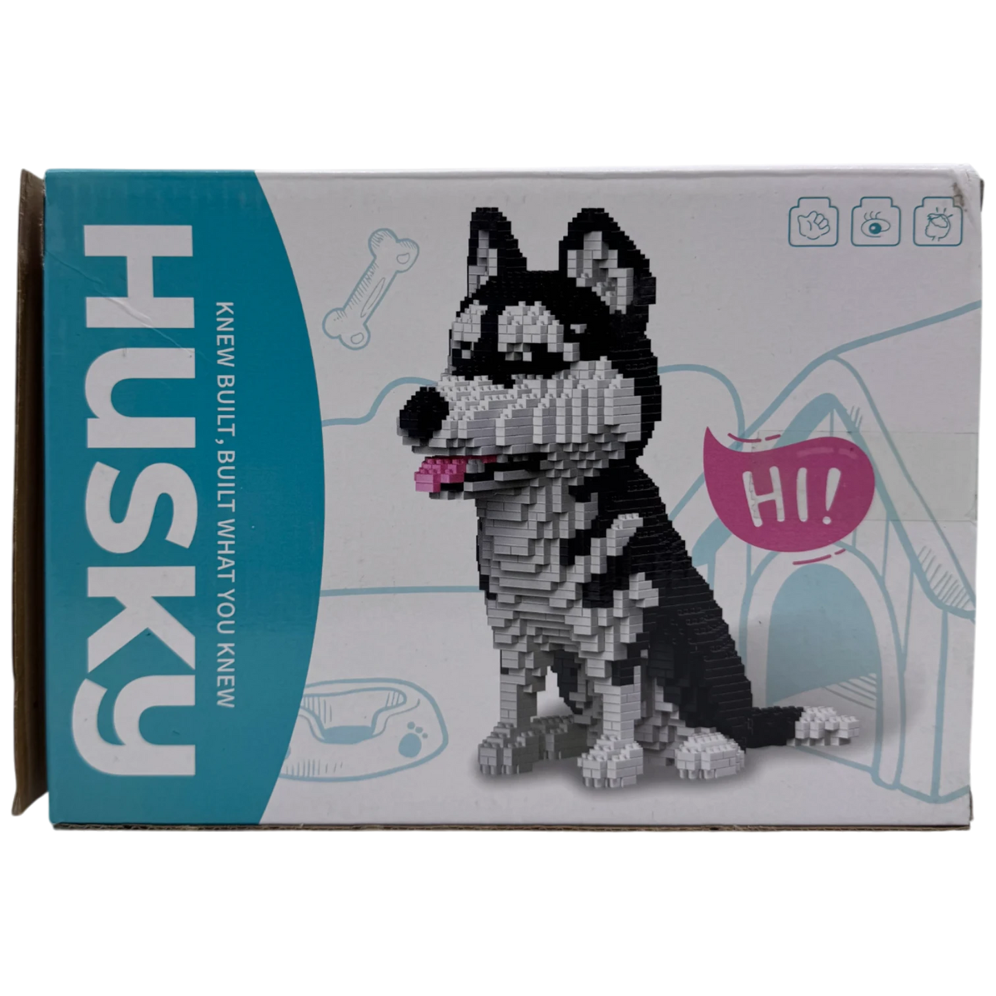 Pet Husky Miniature Building Blocks