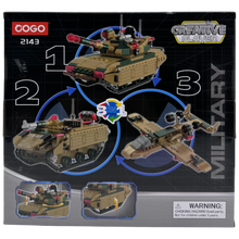 COGO Creative Player 3-in-1 Military Tank Building Blocks Set (340 Pieces)