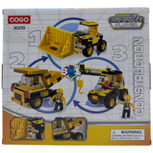 COGO Creative Player 3-in-1 Construction Bulldozer Building Blocks Set (220 Pieces)