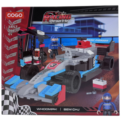 COGO Racing Pioneer BEM CHJ Formula Race Car Building Blocks Set (288 Pieces)