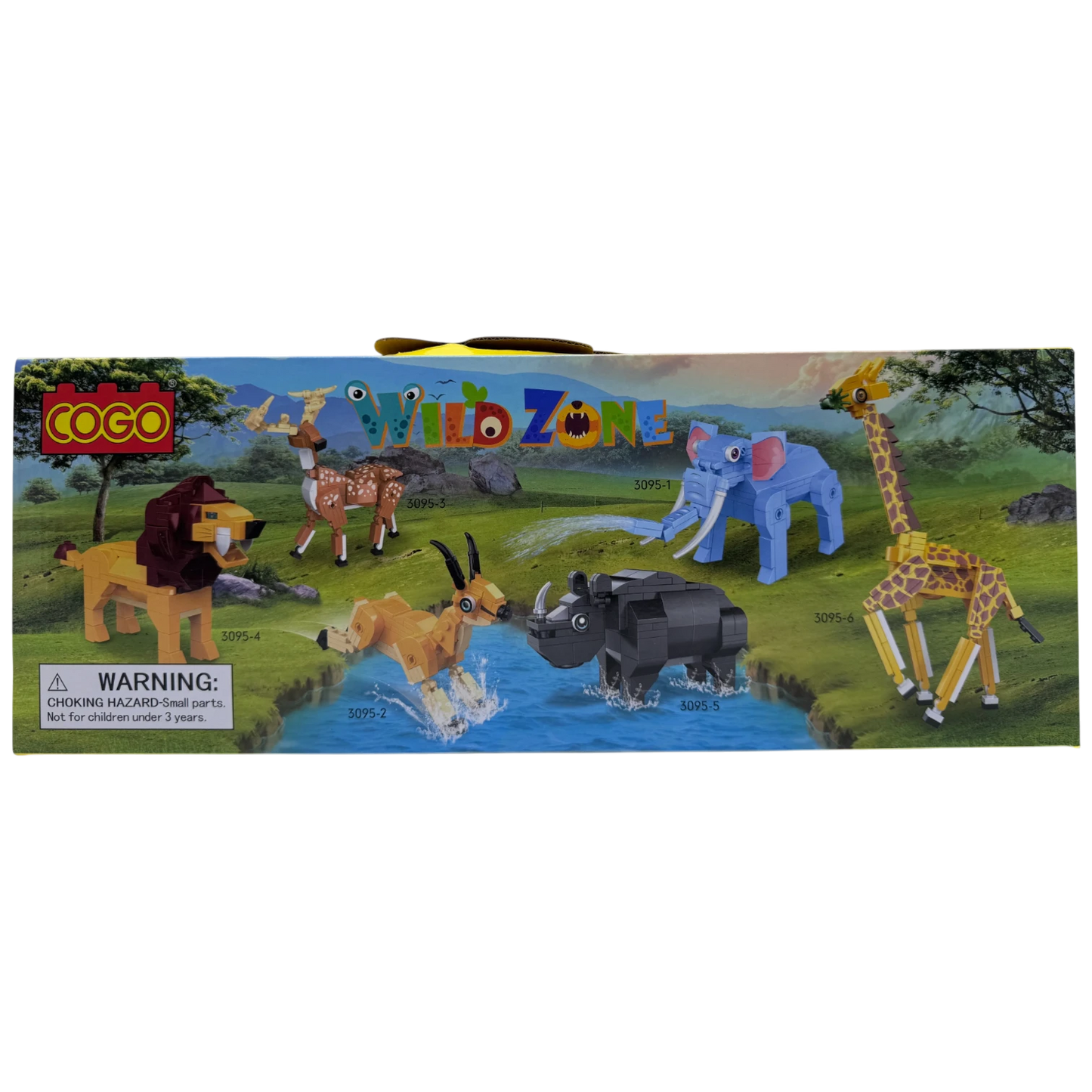 COGO Wild Zone Safari Animals Building Blocks Toy Collection