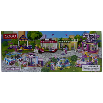COGO Merry Days Fashion Street Building Blocks Toy Collection