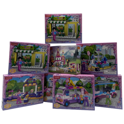 COGO Merry Days Fashion Street Building Blocks Toy Collection
