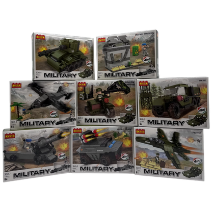 COGO Military Positions 4-in-1 Battle Vehicles Building Blocks Collection