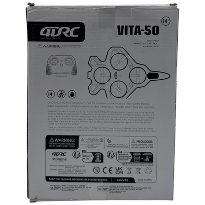 4DRC VITA-50 Jet Fighter 4-Axis UAV Remote Control Drone