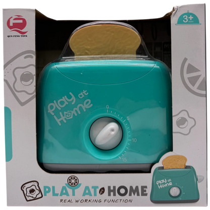 Play At Home Real Working Function Pop-Up Toaster Appliance Set