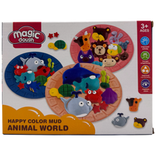 Magic Dough Animal World Happy Color Mud Modeling Set