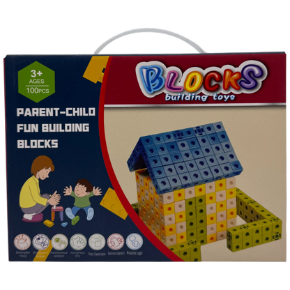 Parent-Child Fun Educational Building Blocks Set (100 Pieces)