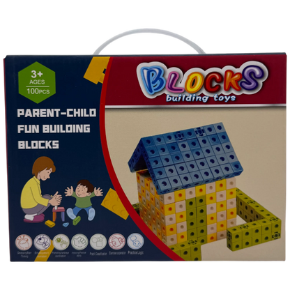 Parent-Child Fun Educational Building Blocks Set (100 Pieces)