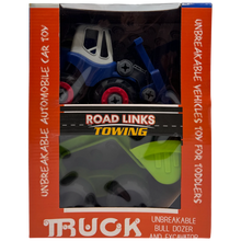 Road Links Towing Unbreakable Bulldozer & Excavator Truck Toy Set