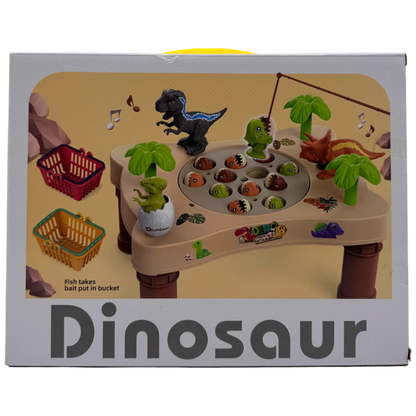 Dinosaur Electric Rotating Fishing Simulation Table Game Set