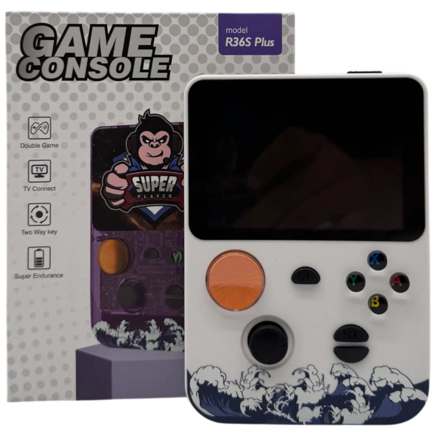 R36S Plus Retro Handheld Game Console