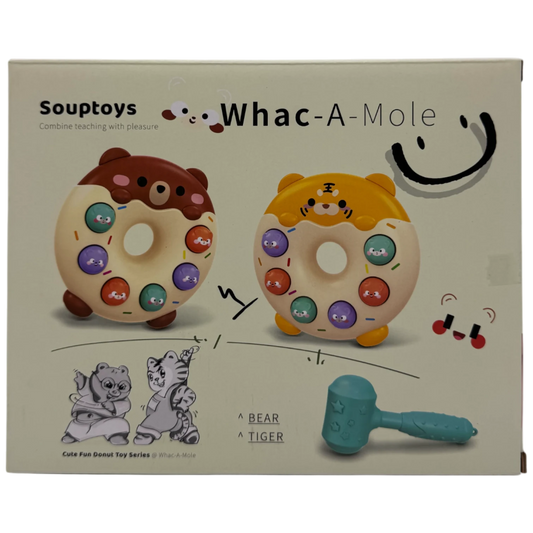 Souptoys Donut Whac-A-Mole Interactive Arcade Game Toy