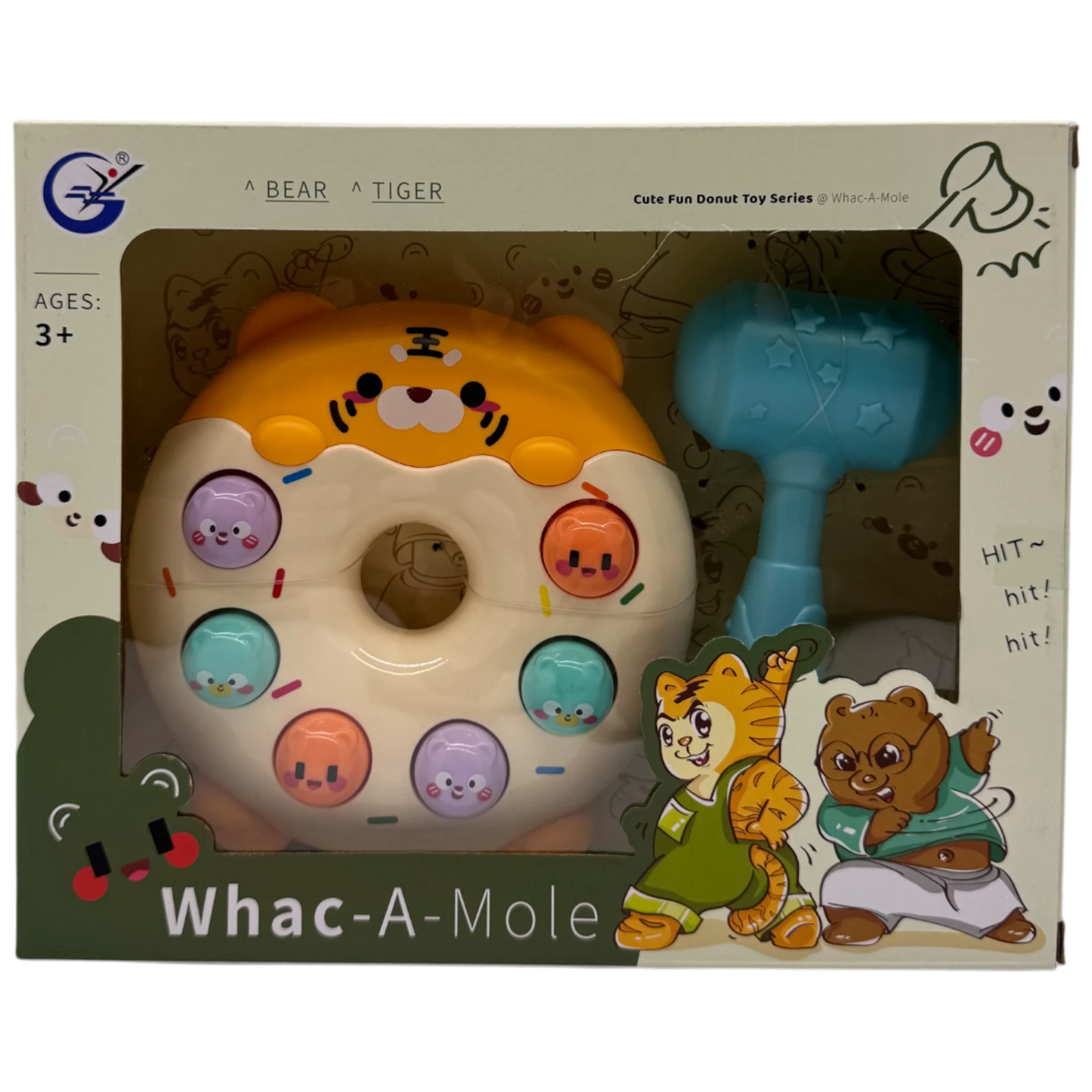 Souptoys Donut Whac-A-Mole Interactive Arcade Game Toy