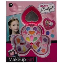 Makeup Beautiful Girl Heart-Shaped Folding Beauty Compact Kit