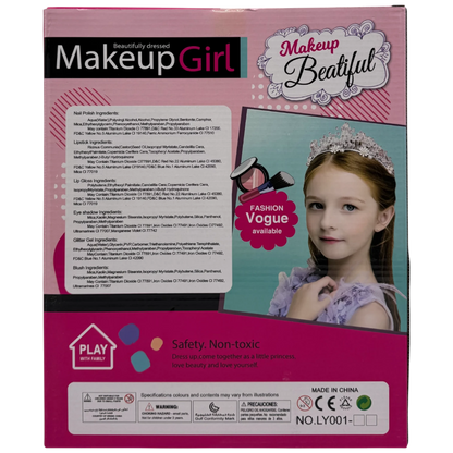 Makeup Beautiful Girl Heart-Shaped Folding Beauty Compact Kit